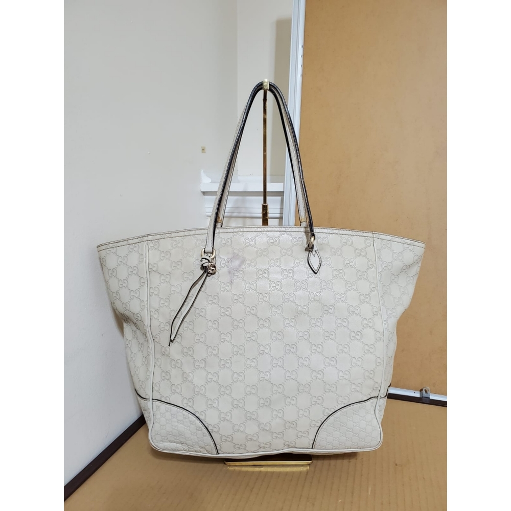 GucciGuccissima Medium Bree Tote Off White - Picture 2 of 10